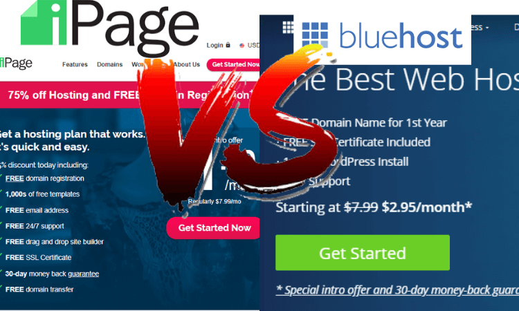 bluehost vs ipage